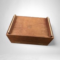 Vintage Mid-Century Modern (MCM) Wooden Jewelry/Treasure Box - Retro Storage