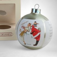 1983 Hallmark Norman Rockwell Santa's Coming Ornament - Vintage Christmas Collectible