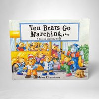 Vintage 1996 Ten Bears Go Marching Pop Up Book
