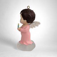 1990 Hallmark Mary's Angels Rosebud Ornament - Vintage Christmas Collectible
