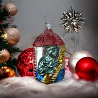 Vintage Whimsy: Blown Glass Frog Ornament for Timeless Holiday Delight