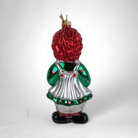 Charming Vintage Raggedy Ann and Andy Glass Ornament Duo: A Nostalgic Holiday Delight