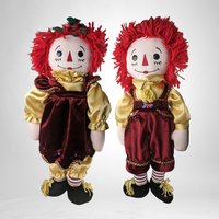 Vintage Applause 18" Raggedy Ann and Andy Doll Pair - Classic Collectibles