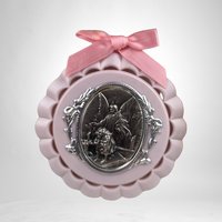 Heavenly Sentiments: 1999 Roman Guardian Angel Ornament with Prayer