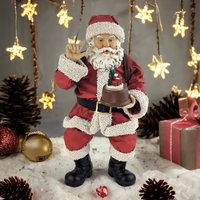 Collectible 2001 Clothique Possible Dreams 10" Santa Holding Snowglobe Figure – Snowglobe Glass Missing