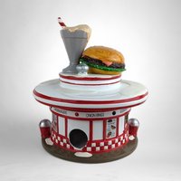 1993 Dept. 56 Dinah's Drive-In Village House