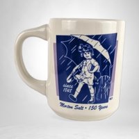 Vintage Morton Salt 1921 Advertisement Mug