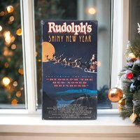 Vintage Sealed Rudolph's Shiny New Year VHS: Timeless Holiday Classic