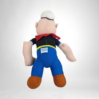 Vintage Popeye Plush Doll - Nostalgic Collectible, Missing 2 Felt Buttons