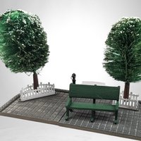 Vintage Dept. 56 Boulevard 14-Piece Accessory Set - Timeless Holiday Village Collection