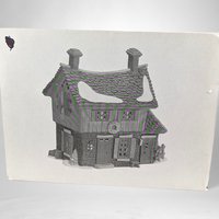 1990 Dept. 56 Ichabod Crane's Cottage, Sleepy Hollow - Vintage Christmas Village Collectible