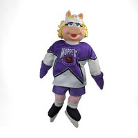 Vintage Plush Miss Piggy NHL Hockey