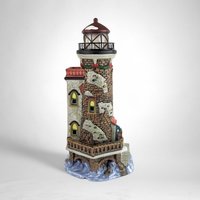 1993 Santa's Workbench Stoney Brook Lighthouse: Timeless Holiday Illumination