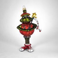 Enchanting Bonijean Pumpkin Frog Blown Glass Ornament for Whimsical Holiday Magic