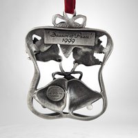 Avon 1999 Pewter Season of Peace Christmas Bells Ornament - Timeless Elegance for Your Holiday Décor!