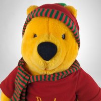Vintage Winnie the Pooh Winter Plush Bear - A Classic Cuddly Friend for Cozy Seasons!