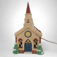 Vintage 1991 St. Mary's Porcelain Village Church - A Timeless Piece of Holiday Elegance!