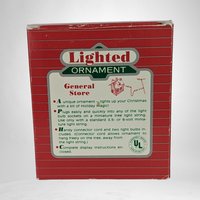 1986 Hallmark Lighted General Store Ornament - Vintage Holiday Glow!