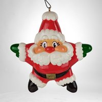 Vintage 1984 Hallmark Santa Star Ornament: A Timeless Holiday Treasure for Your Christmas Tree!