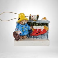 1981 Schmid Paddington Bear Annual Ornament: Vintage Holiday Cheer for Your Christmas Tree!