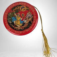 Tianex Russian Legends Firebird Porcelain Ornament: Exquisite Holiday Elegance