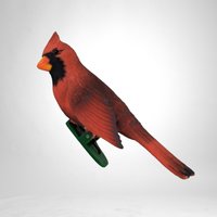 Vintage 1978 Red Cardinal Clip-On Christmas Ornament: Classic Holiday Elegance