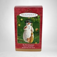 2001 Hallmark Nature's Sketchbook My First Snowman Ornament