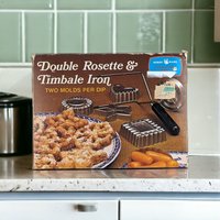 Nordic Ware Vintage Double Rosette and Timbale Iron
