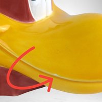 Vintage 1994 Foghorn Leghorn Head Mug, Small Nick on Beak