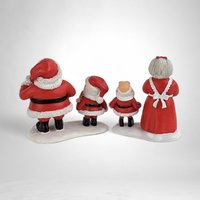 Dept. 56 Santa Claus is Coming to Town 2-Piece Figurine Set - Festive Mr. and Mrs. Claus with Elves