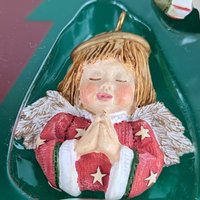 1996 Figi 6 Piece Handpainted Angel Ornament Set