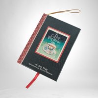 Timeless Charm: Vintage 'A Cup of Christmas Tea' Miniature Book Ornament