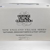 1985 Dept. 56 "Nathaniel Bingham Fabrics and Post Office" - Classic New England Village Collectible