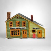 1985 Dept. 56 "Nathaniel Bingham Fabrics and Post Office" - Classic New England Village Collectible