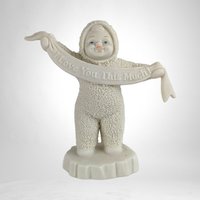 Cherished Moments: Vintage Dept. 56 Snowbabies 'I Love You This Much' Figurine - Timeless Expression of Love in Adorable Detail