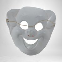 Vintage 70s Clown Mask - Retro Costume Accessory