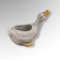 Vintage Porcelain Goose Plant Holder