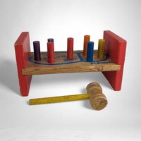 Vintage Playskool Cobblers Bench - Timeless Wooden Toy and Creative Play Set