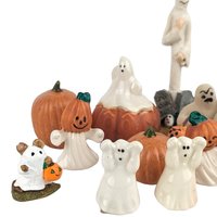Collection of 13 Small Halloween Figurines