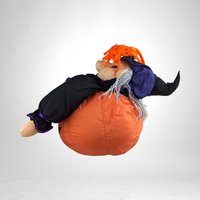 Vintage 1993 International Silver Plush Witch Decoration - Whimsical Halloween Charm