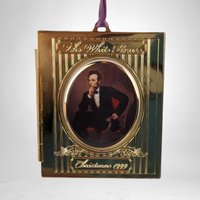 1999 White House Historical Association Christmas Lincoln Ornament - Presidential Tribute