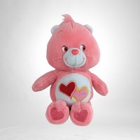 2002 Care Bear 8" Love A Lot Bear Plush Toy - Heartwarming Huggable Friend