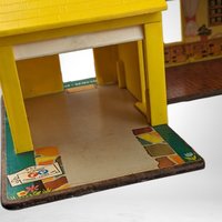 1969 Fisher Price Little People Family House - Vintage Toy Collectible