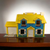 1969 Fisher Price Little People Family House - Vintage Toy Collectible