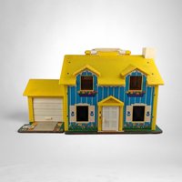 1969 Fisher Price Little People Family House - Vintage Toy Collectible
