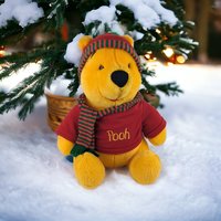 Vintage Winnie the Pooh Winter Plush Bear - A Classic Cuddly Friend for Cozy Seasons!