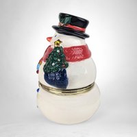 Mr. Christmas Snowman Animated Music Box - A Whimsical Wonderland of Melodies and Motion!