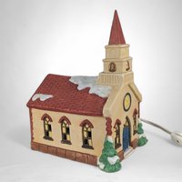 Vintage 1991 St. Mary's Porcelain Village Church - A Timeless Piece of Holiday Elegance!