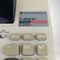 Vintage Texas Instruments TI-5045 SV Adding Machine - Retro Office Calculator