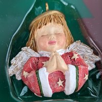 1996 Figi 6 Piece Handpainted Angel Ornament Set